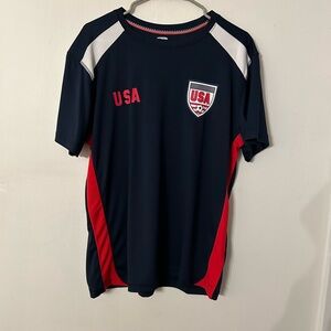 USA national Soccer Jersey with Red and White Accents. Striker Brand. Large